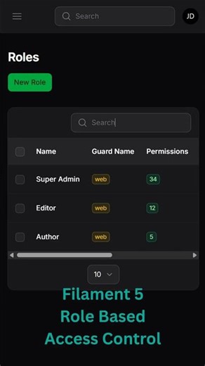 😮Filament 5 Shield RBAC #shorts #filament #filamentshield
