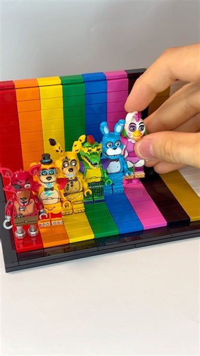 Rainbow LEGO FNAF Animatronics Minifigures! 🌱