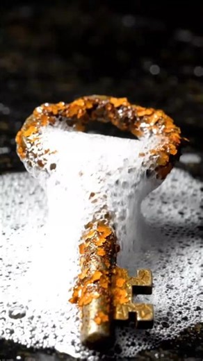 Old Rusty Key Restoration – Satisfying Cleaning ASMR 🗝️ #asmr #satisfying #rustremoval
