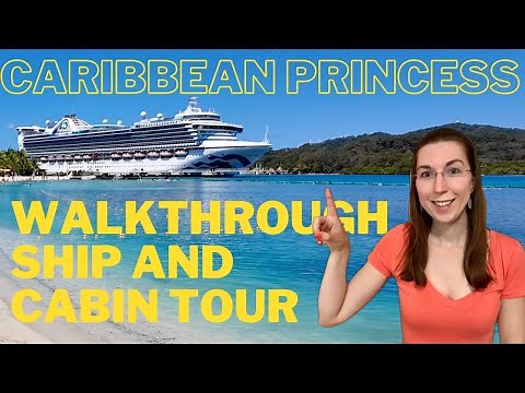 Caribbean Princess Full Cruise Ship and Cabin Tour - 2025