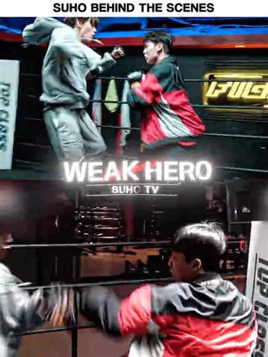 Suho Fight Behind the Scenes 💀🔥 #WeakHeroClass #KdramaEdit #edits