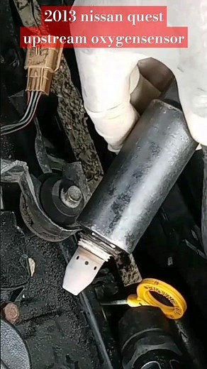 Using the right size tool to remove an oxygen sensor from Nissan quest minivan #o2sensor #nissan