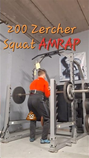 200 Zercher Squat AMRAP ✨️🦵🏼✨️ #strength #lifting #motivation #improve #gym #strongman