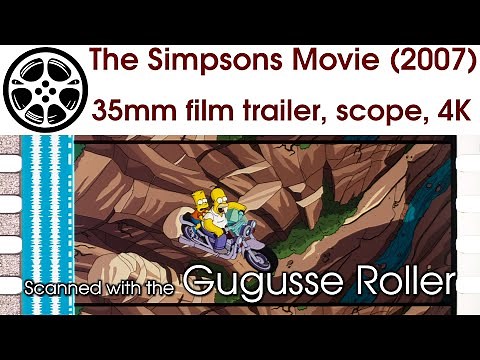 The Simpsons Movie (2007) 35mm film trailer P, scope 4K