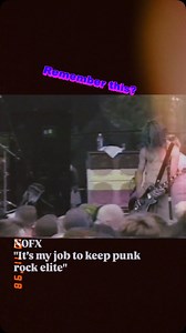 Clip of Punk Rock Elite from @vanswarpedtour a million years ago. Drop the year of your first NOFX show in the comments. #nofxarchive | NOFX