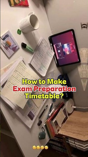 The only exam timetable format that actually works ✏️ #studytips #examready