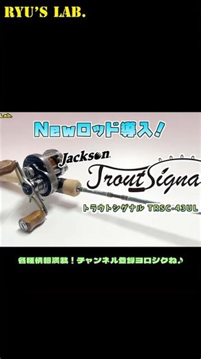 Newロッド導入！JacksonトラウトシグナルTRSC-43UL 5P #shorts #渓流釣り #troutfishing #ベイトフィネス #jackson
