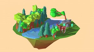 Low poly forest - Download Free 3D model by konstaintin