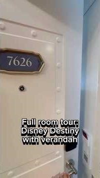 Disney Destiny room tour with verandah 🚢 #disneydestiny disneycruise #disneycruisetips