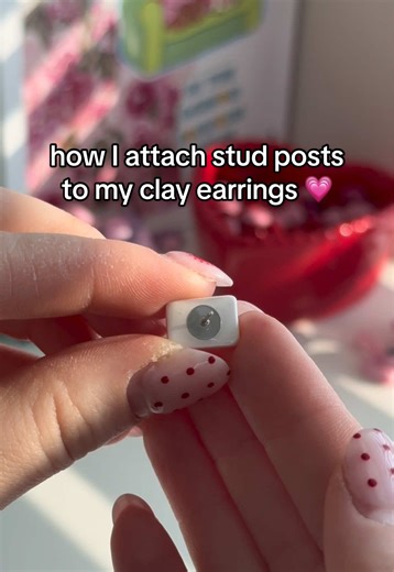 How to Attach Stud Posts to Polymer Clay Earrings