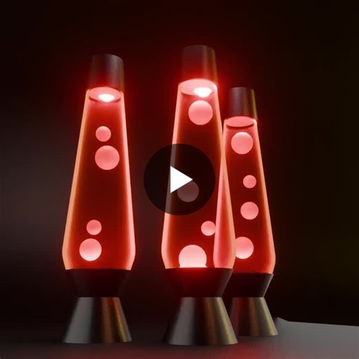 Low-poly lava lamp optimized for game engines under 1K faces. Built with performance in mind while keeping the form clean and readable for real-time use. | Nadia Zabin