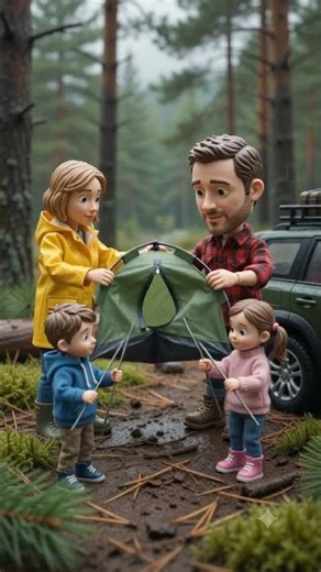 They Found the Perfect Camping Spot in America 🏕️🌲 | Tiny Family