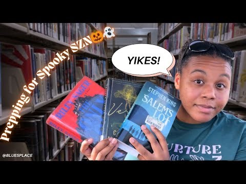 Library Vlog + Stephen King Book Haul 🎃📚