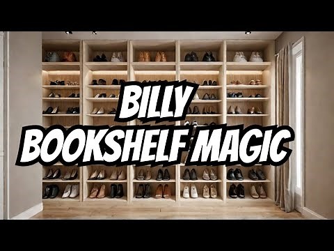IKEA HACK: Make a shoe closet out of Billy Bookshelves!