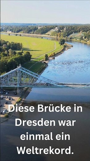 The Blue Wonder - Dresden's special bridge 😳 #Elbe #Bridge #History #Germany