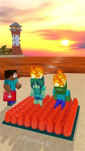 zombie girl x zombie fake herobrain Damage Dance XD