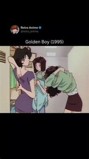 Retro Anime on Instagram: "Golden Boy (1995) Anime: Golden Boy Aired: October 27, 1995 – May 28, 1996 (OVA) Genre: Comedy • Ecchi • Slice of Life • Seinen Creator: Tatsuya Egawa Studio: A.P.P.P. Synopsis: Golden Boy follows Kintaro Oe, a perverted yet surprisingly earnest wanderer who travels across Japan taking on odd jobs while studying life’s lessons with obsessive dedication. Though often misunderstood for his lecherous behavior, Kintaro consistently proves his intelligence, kindness, and wo