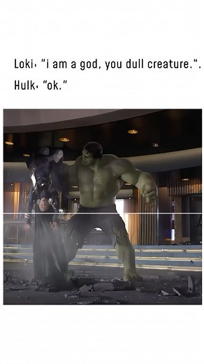 4.2M views · 60K reactions | The hulk and Loki scene is the best in...