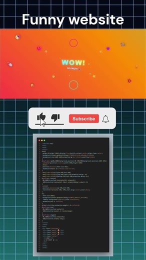 CSS Went Crazy 😵‍💫🔥 #webdesign #cssanimation #programming #webanimation #css #javascript#hovereffect