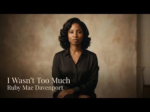 I Wasn’t Too Much — Ruby Mae Davenport | A Jazz Song About Self-Worth & Clarity