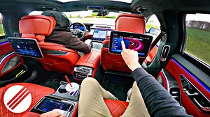 New S-Class S500L 4Matic Passenger POV Drive on German Autobahn | Topspeedgermany