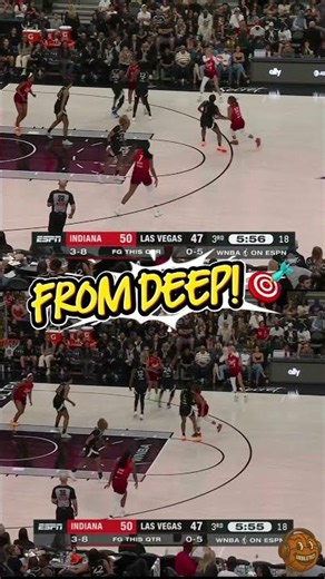 🏀 SOPHIE CUNNINGHAM Drains ANOTHER Deep 3! 🔥 Indiana Fever vs Las Vegas Aces #WNBA #Highlights
