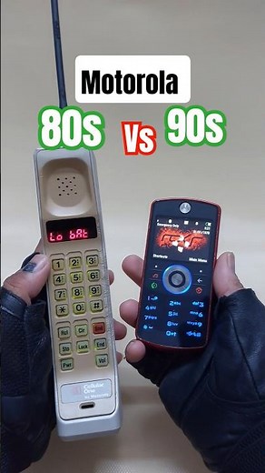 Motorola 80s Vs Motorola 90s Mobile Phone #retrotech
