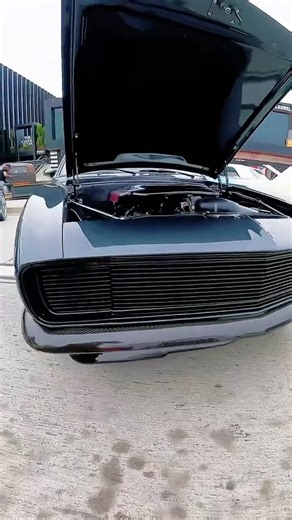 DARK STEEL GRAY ’67 CAMARO 🔥 #67Camaro #Camaro #Restomod #ClassicCars #MuscleCar #CarShow #foryou