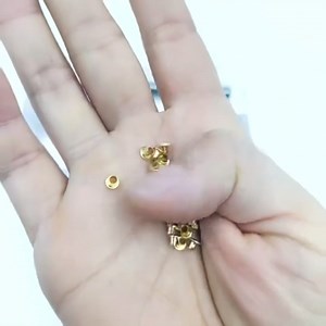Mini Grommets, 2mm Plated Copper Metal Grommet Kit Eyelet Washers Fastener Set with Plastic Storage Box for Clothes Shoes Bag Paper Leather Crafts DIY Projects