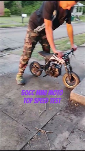 50cc top speed test