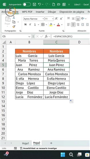 1K views | Elimina los espacios innecesarios de tus datos en Excel fácilmente Descubre cómo limpiar tu información en Excel eliminando espacios al inicio, al final o entre palabras con simples funciones. Optimiza tus tablas y deja tus datos listos para análisis o presentaciones profesionales.#Excel #TrucosExcel #Productividad #Ofimática #DatosLimpios #FunciónESPACIOS #ExcelTips #EducaciónDigital #fblifestyle | Etecnology | Facebook