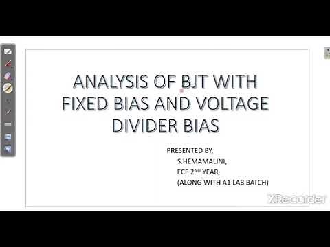 Analysis of BJT with fixed bias and Voltage divider bias using multisim