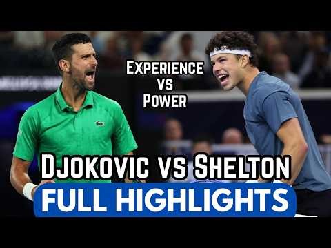 Novak Djokovic Silences Ben Shelton Full Highlights Before Dubai 2026 (HD)