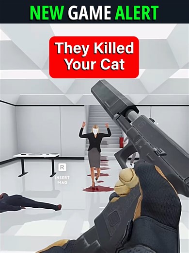 They Killed Your Cat - A short but relentless first-person shooter featuring manual reloading, walking, and blinking, with settings that let you customize your experience. #TheyKilledYourCat #CatLovers #NewGameAlert #FPSGames #PCgaming