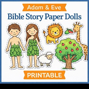 Adam and Eve Garden of Eden Flannel Board Story Set, Creation Story Activity - Etsy UK