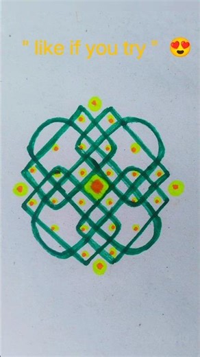 Easy Rangoli designs | Dot Rangoli | Kolam