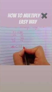 How to multiply ✖️ easy way #multiplication #newtricks #mathstricks #mathsbyalina #easy