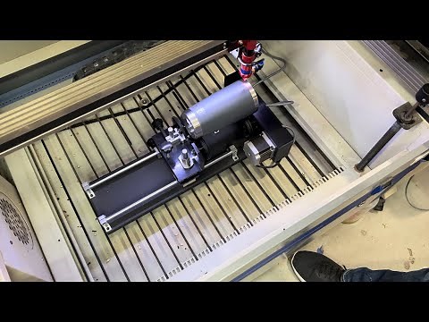 EASIEST WAY TO SET UP A CO2 LASER ROTARY! ITS FOOL PROOF!