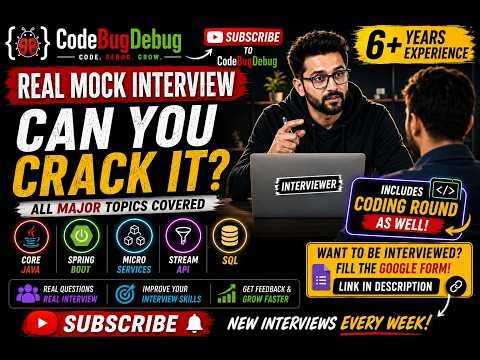 Java Backend Developer Mock Interview | 6+ Years Experience | Java, Spring Boot, Microservices, SQL