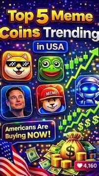 These 5 Meme Coins Are About to Explode #memecoin #crypto #trending