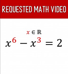 81K views · 1.9K reactions | Requested Video: Solving For The Real Roots of a Sixth Degree Polynomial Equation #math #algebra | Math Avenue : Learn Math By Examples | Facebook