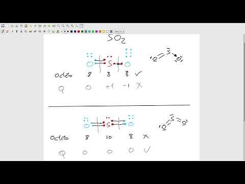 Diagrama de Lewis del dióxido de azufre, SO2, revisitada