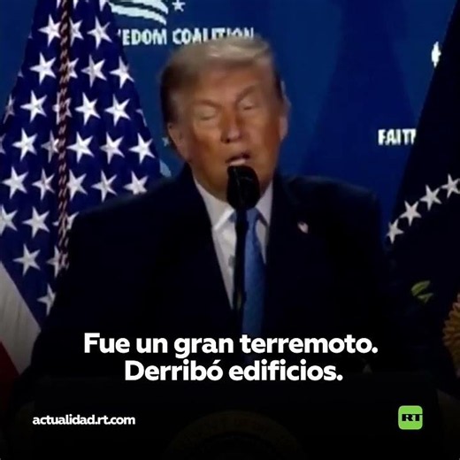 #EEUU 🇺🇸 "Están felices y bailando en las calles" Donald Trump tras los terremogos en #Venezuela 🇻🇪