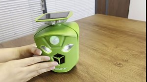 Diaotec 360° Solar Powered Animal Repellent Ultrasonic Deer Repeller Squirrel Deterrent Get Rid of Dog Cat Outdoors for Yard Garden Farm