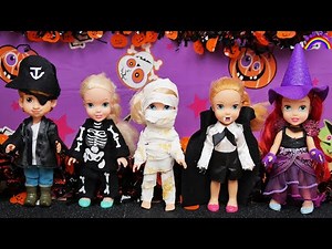 Halloween Costumes Elsa & Anna Costume Competition!!