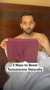 LOW Testosterone ? do this ✅ Sleep Commando, Cold Showers & More #testosterone #menhealth #shorts