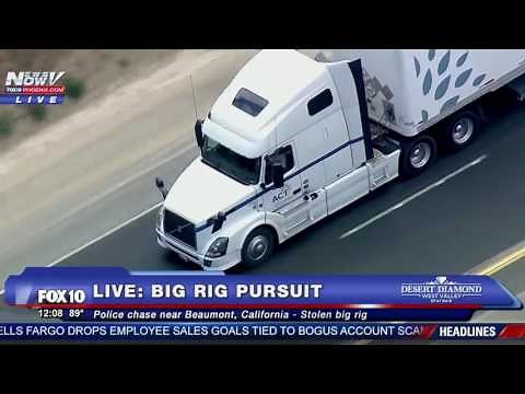 FULL: Epic Police Chase - STOLEN BIG RIG Through Southern California - FNN