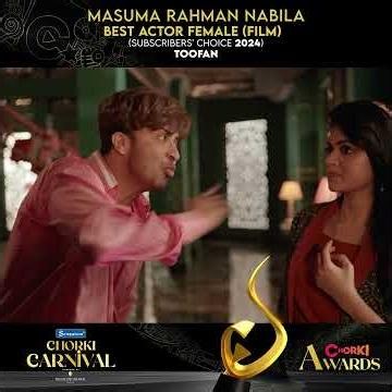 Masuma Rahman Nabila | Best Actor Female Film 2024 | Subscriber's Choice | Chorki Awards