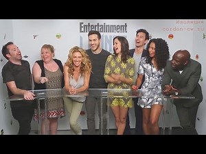 Claudia Black & Containment crew for EW 2015 interview