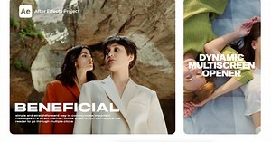 Dynamic Split Screen Video Collage Opener